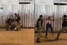 Policiais agridem homem com cassetete em exposição; veja o vídeo