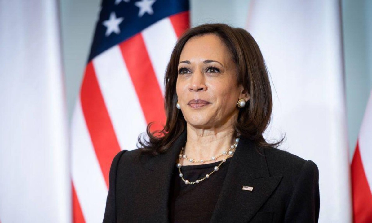 Harris debateu com o ex-vice-presidente de Trump, Mike Pence, durante a eleição presidencial de 2020, depois que Biden a tornou sua companheira de chapa -  (crédito: Morry Gash/AP Photo/Bloomberg via Getty Images)