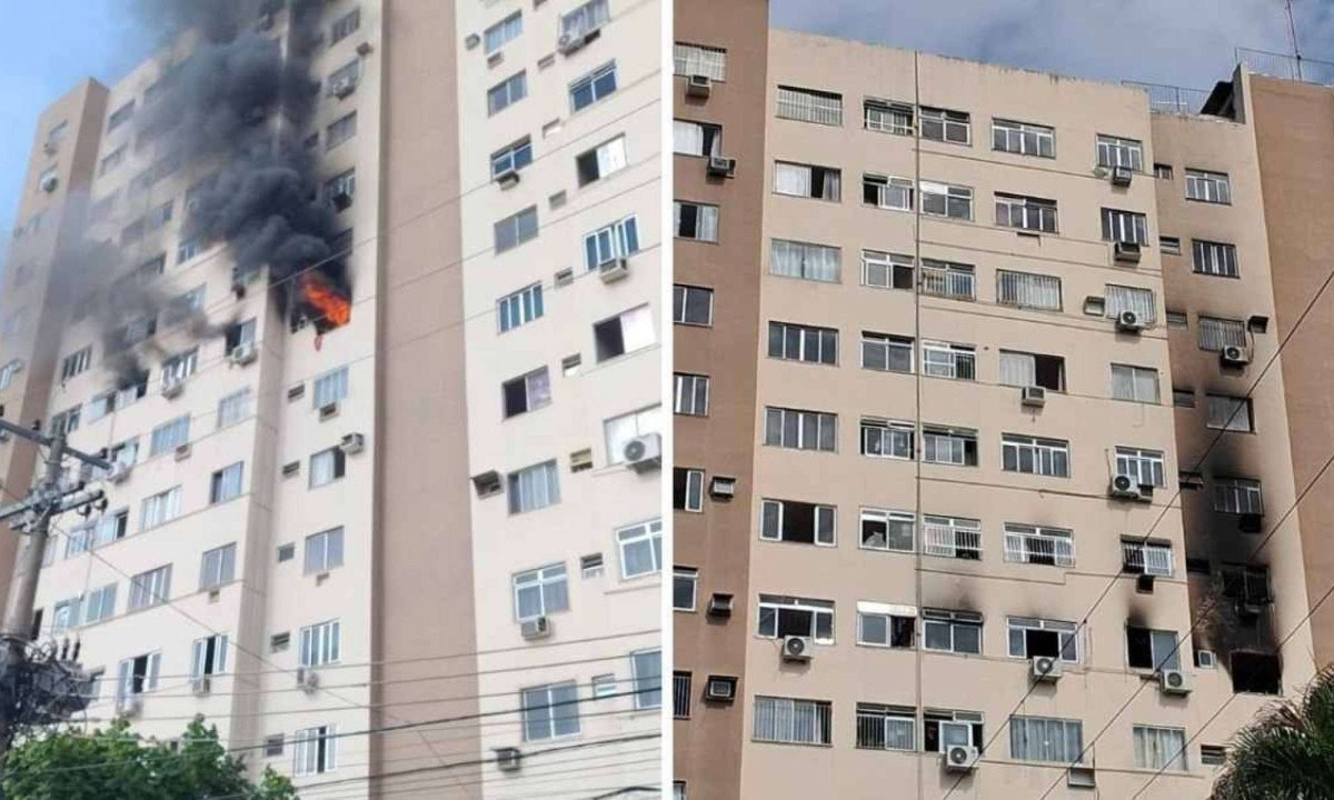 Bateria de bicicleta elétrica explode e causa incêndio em apartamento -  (crédito: Reprodução)