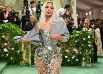 Kim Kardashian no Met Gala 2024 -  (crédito: AFP via Getty Images)