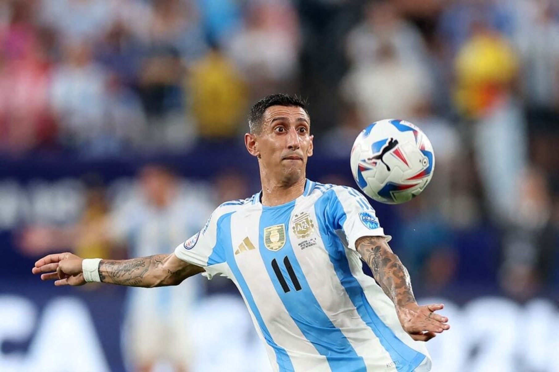 Emocionado, Di María revela incentivo de Messi antes da classificação