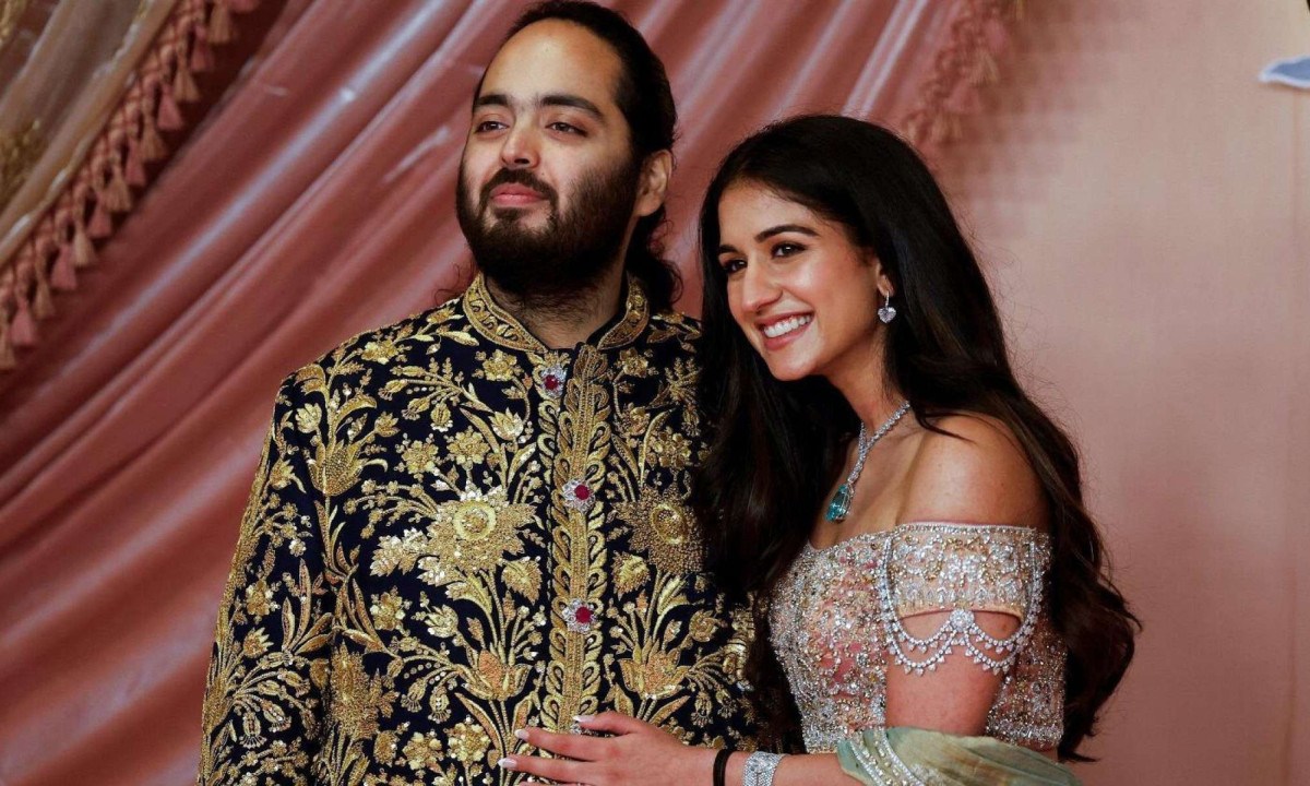 A cerimônia do casamento vai ser realizada na residência da família Ambani, em Mumbai -  (crédito: Getty Images)