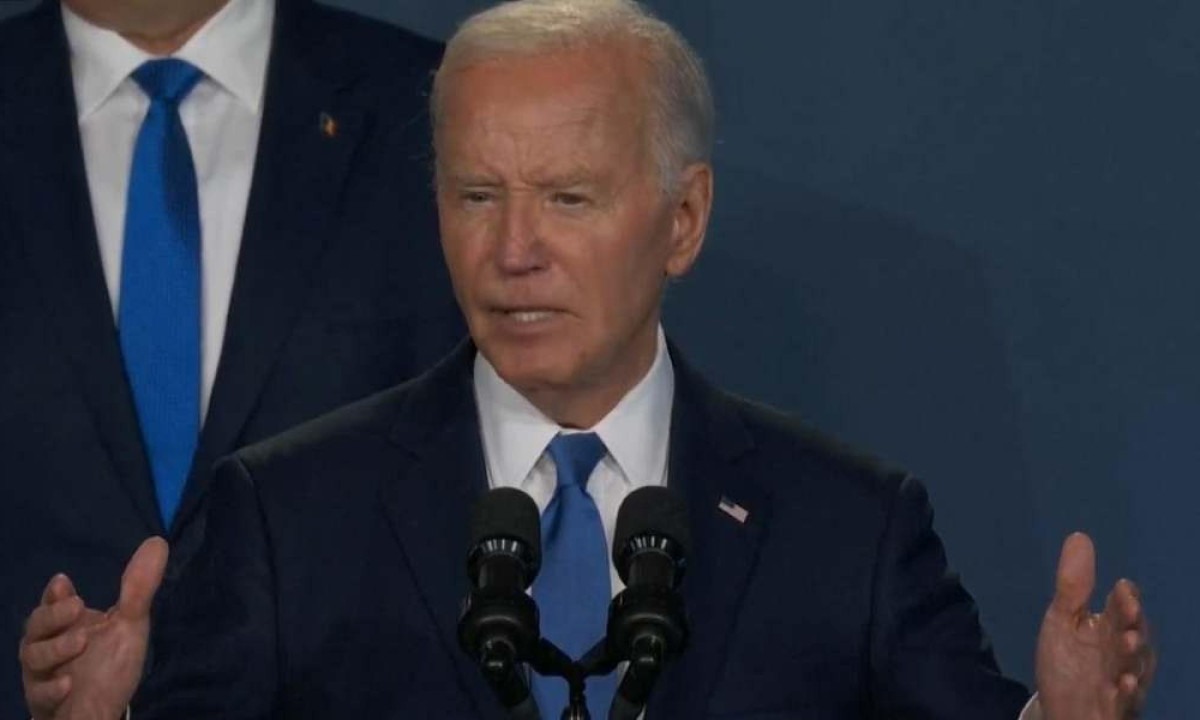 Biden cometeu a gafe nesta quinta-feira (11/7) -  (crédito: Reprodução)