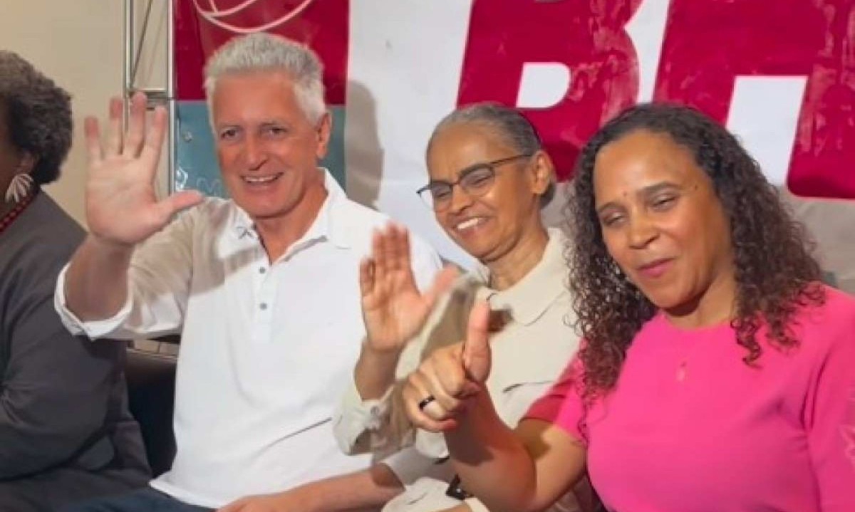 Pré-candidato Rogério Correia (PT) participa de evento com ministra Marina Silva e deputada estadual Ana Paula Siqueira do Rede; Siqueira abriu mão da campanha para apoiar o petista -  (crédito: Reprodução/Redes Sociais)