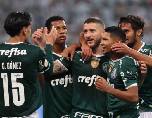  O jogador Z.. Rafael, da SE Palmeiras, comemora seu gol contra a equipe do Atl..tico C Goianiense, durante partida v..lida pela d..cima segunda rodada, do Campeonato Brasileiro, S..rie A, na arena Allianz Parque. (Foto: Cesar Greco)
     -  (crédito:  Cesar Greco)