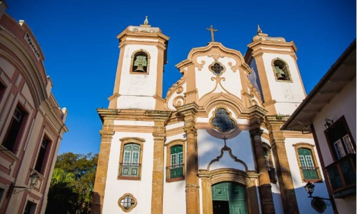 Basílica Nossa Senhora do Pilar, no Centro Histórico de Ouro Preto
 -  (crédito: Ane Souz)