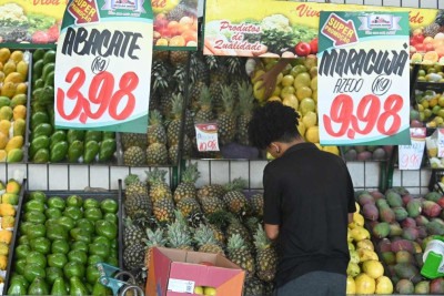 Os preços da alimentação no domicílio fecharam o acumulado de 2024 com inflação de 8,23% -  (crédito: Leandro Couri/ EM/D.A. Press)