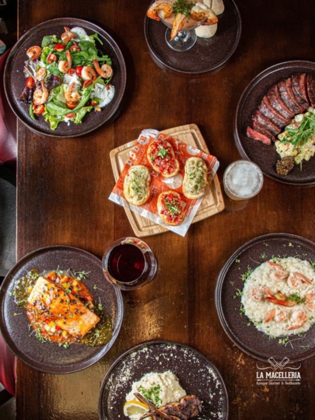 O La Macelleria é um restaurante que serve várias opções de carnes grelhadas em um açougue gourmet