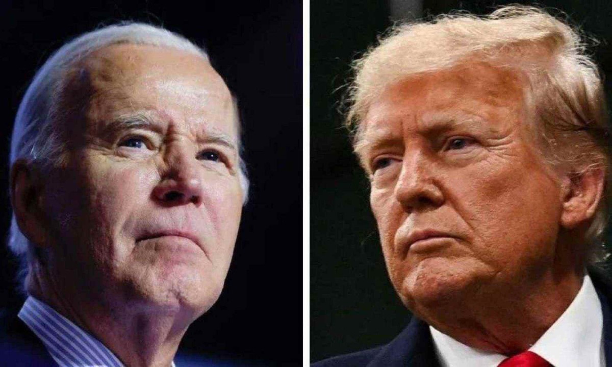 Biden e Trump são adversários à presidência dos Estados Unidos -  (crédito: Reuters)