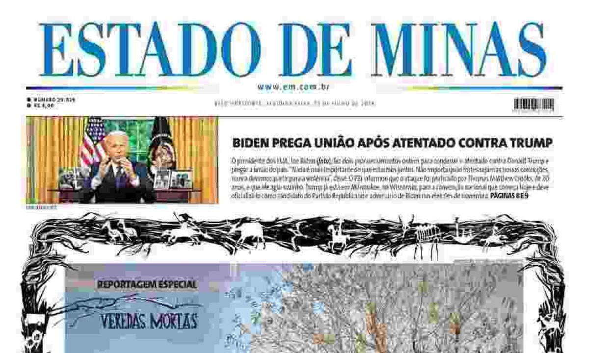 ESTADO DE MINAS -  (crédito: CAPA DO ESTADO DE MINAS)