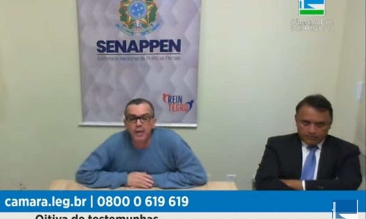 Delegado Rivaldo Barbosa prestou depoimento nesta segunda-feira (15/7) -  (crédito: Câmara dos Deputados/Reprodução)