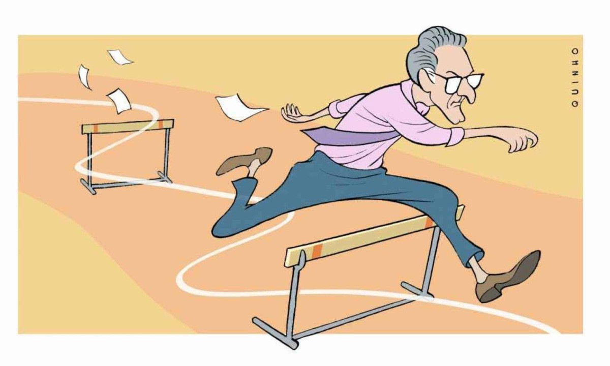 O intervalo de mais de três horas entre as sessões agendadas para votar a adesão ao RRF na Assembleia foi marcado por uma corrida dos governistas ao procurador-geral da República, Paulo Gonet -  (crédito: Ilustração)