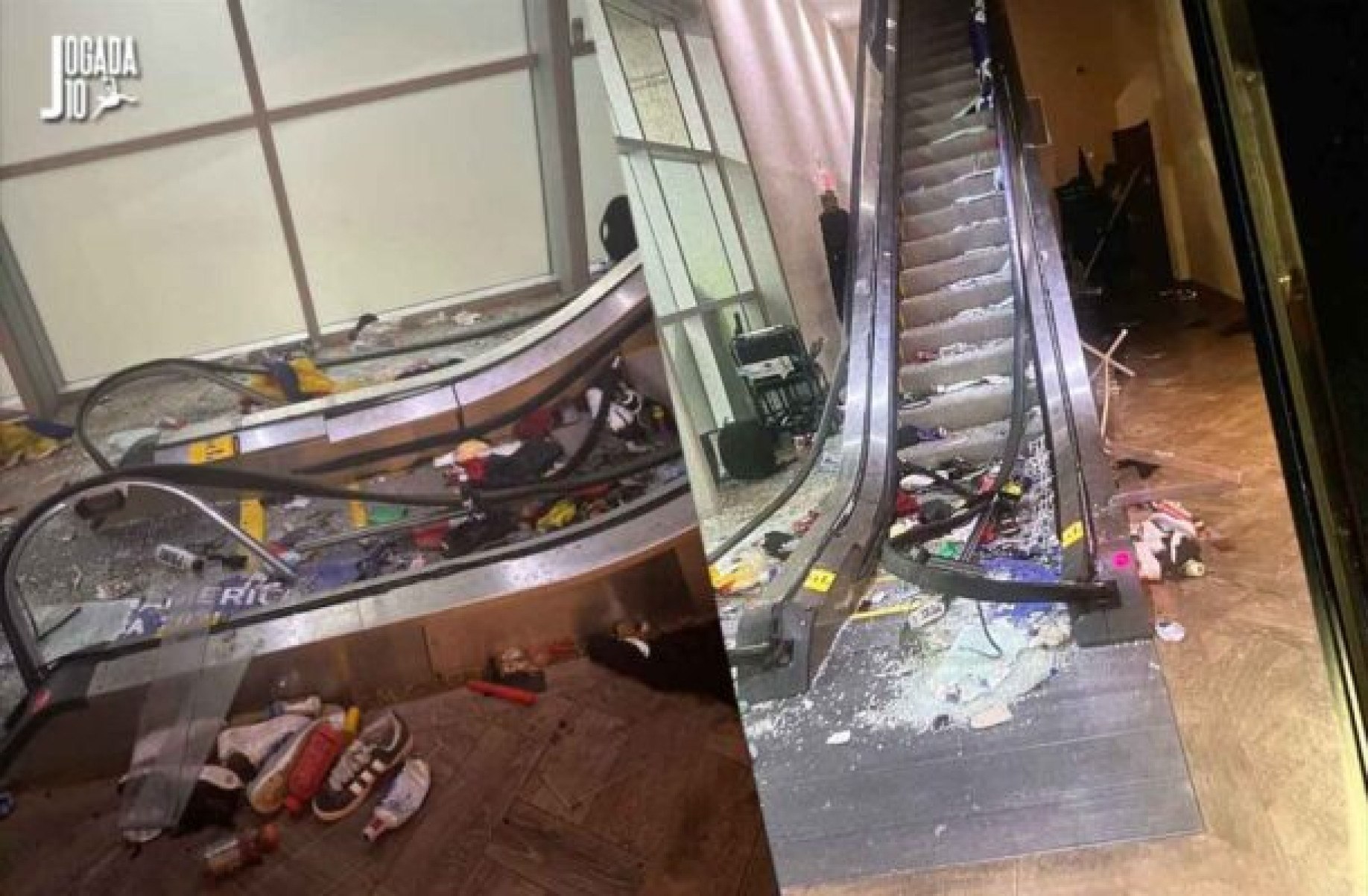 Cenário de guerra: fotos da destruição em estádio da final da Copa América viralizam