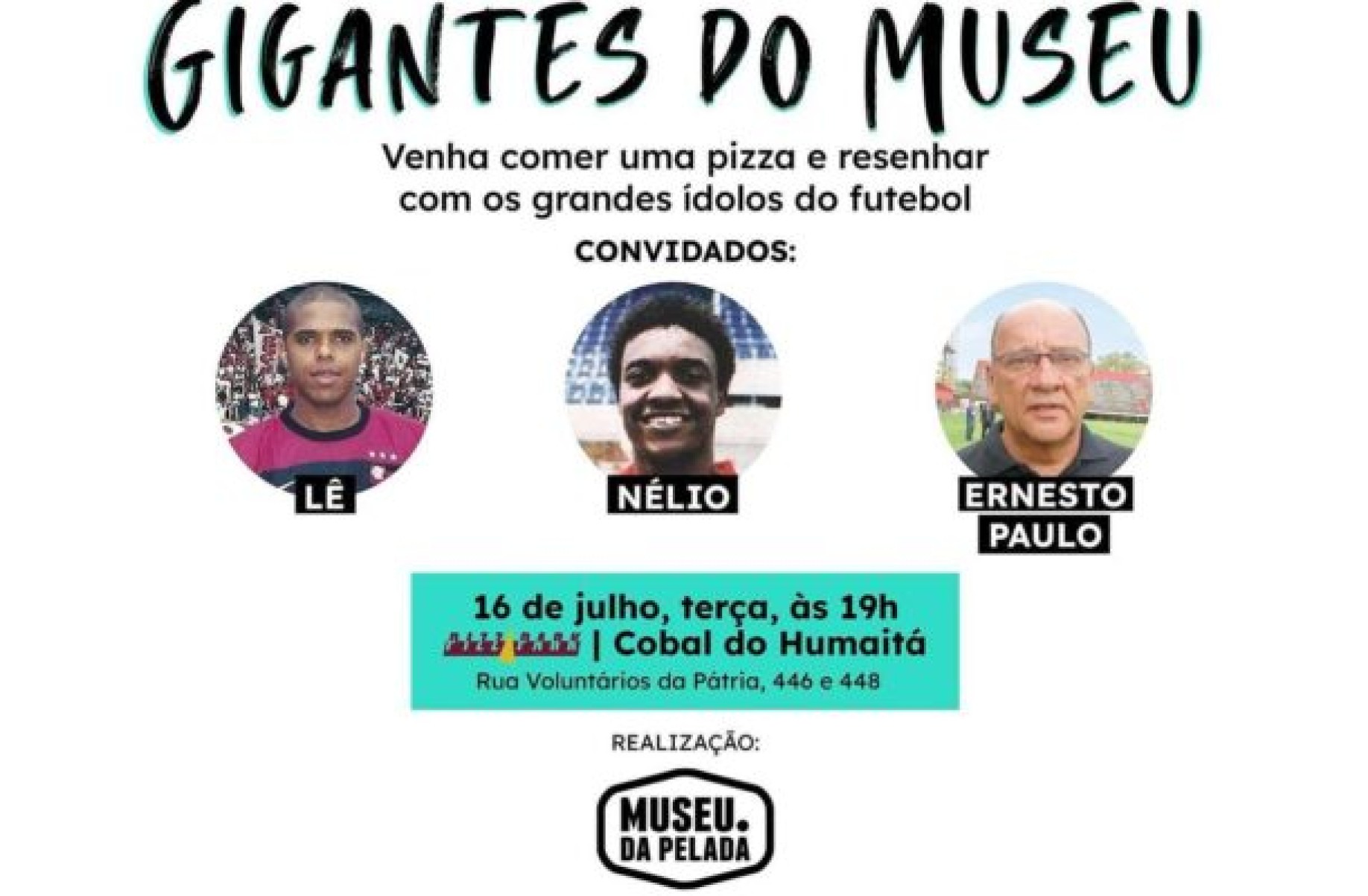 Museu da Pelada recebe ídolos do Flamengo