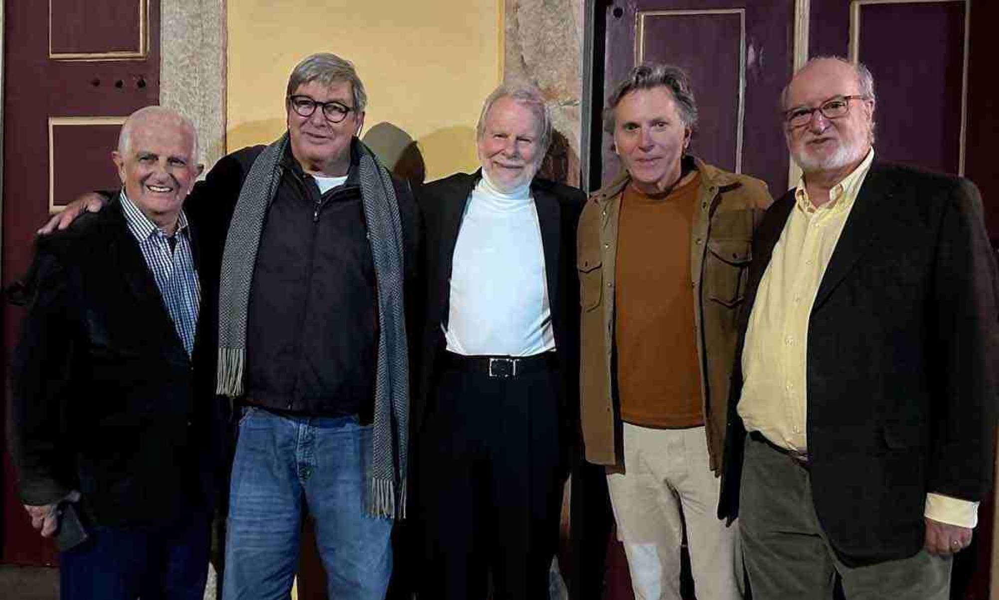 Serafim Jardim, presidente da Casa Kubitschek, Paulo Rogério Lage, Jonas Bloch, Cristiano Ayres e Eduardo Azeredo em Ouro Preto