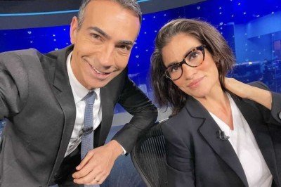 César Tralli e Renata Vasconcelos dividiram a bancada do JN pela primeira vez na última segunda-feira (15/7) -  (crédito: Reprodução/ Redes Sociais )