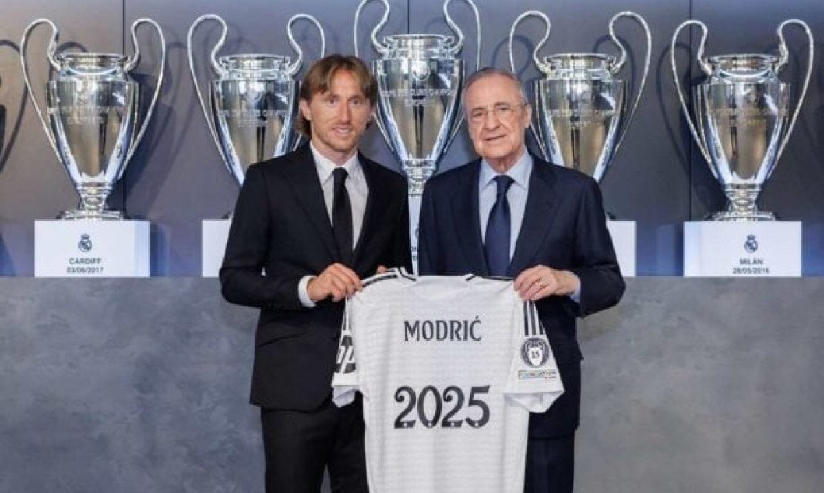 Luka Modric renova contrato com Real Madrid até 2025 -  (crédito: No Ataque Internacional)