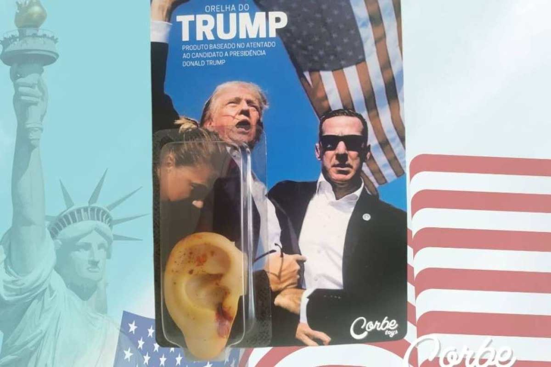 Loja que fez boneco ‘Faria Limer’ agora vende ‘orelha do Trump’ por R$ 65 