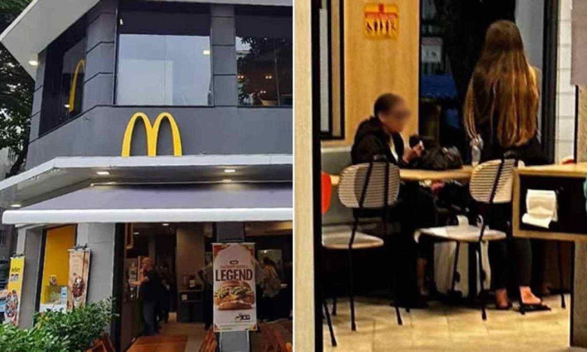 Mulher que ‘mora’ no McDonalds alega ter recebido xingamentos de cliente -  (crédito: Reprodução/CBN)