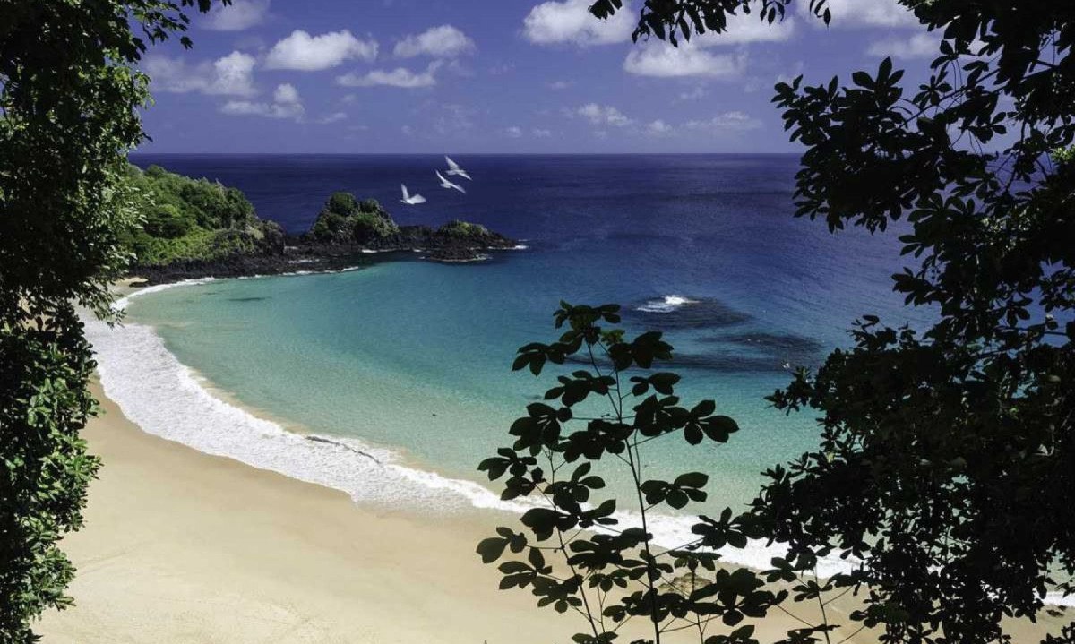 Praia do Sancho, em Fernando de Noronha -  (crédito: Wikimedia commons)