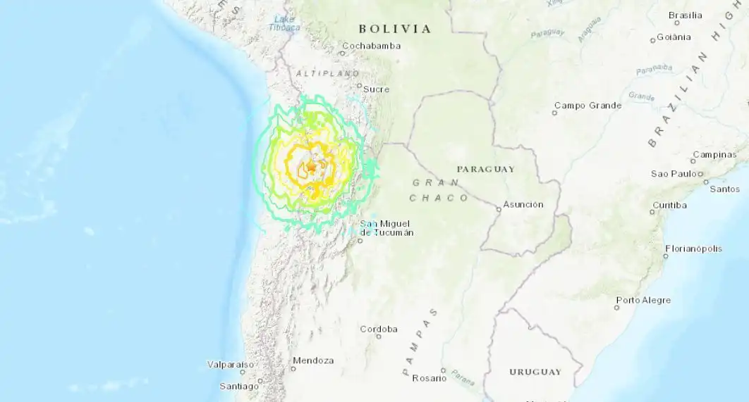 Terremoto de magnitude 7,4 atingiu o norte do Chile -  (crédito: Reprodução/USGS)