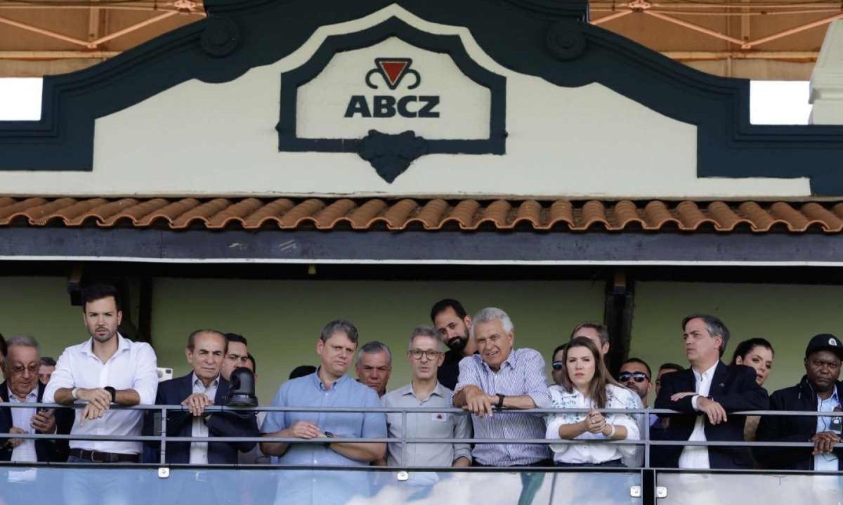 Zema ainda citou Caiado e Ratinho Júnior como nomes da direita para 2026 -  (crédito: Cristiano Machado/Imprensa MG)