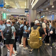 Apagão: brasileiros em aeroporto dos EUA não sabem quando voltam ao Brasil - Material cedido ao Correio