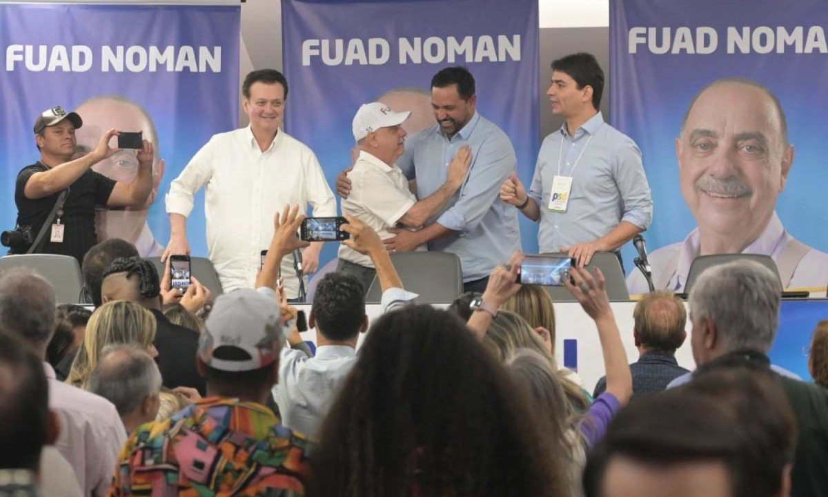 O PSD confirmou neste sábado (20) a candidatura à reeleição do prefeito de BH, Fuad Noman -  (crédito: Leandro Couri/EM/D.A Press)