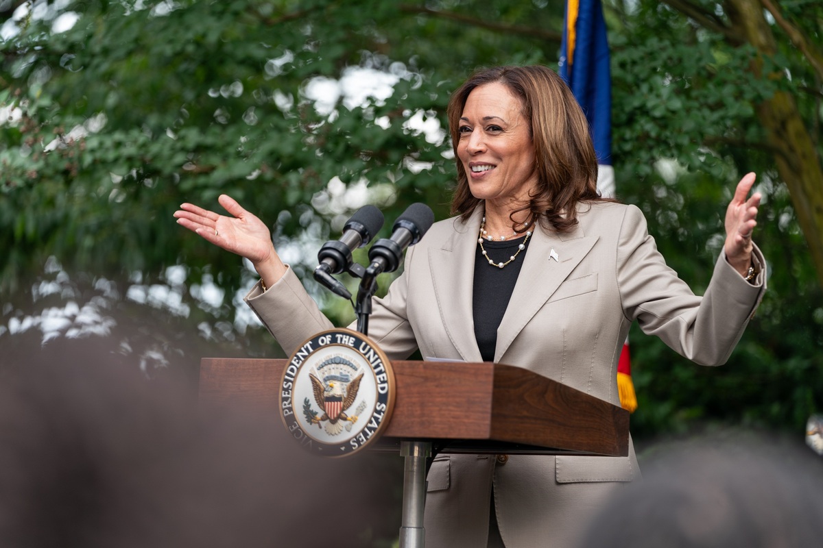 A vice-presidente dos Estados Unidos, Kamala Harris -  (crédito: Redes sociais/reprodução )