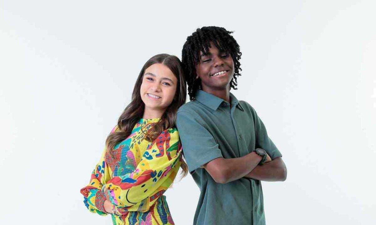 Vittória Seixas e Miguel Ângelo, protagonistas de "A infância de Romeu e Julieta", também estarão no musical que vai estrear em 2025
 -  (crédito: Rogério Pallatta/SBT)