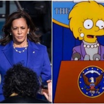 Simpsons 'previu' Kamala Harris como presidente dos EUA? Veja - Reprodução/Instagram/@kamalaharris e Divulgação/Simpsons