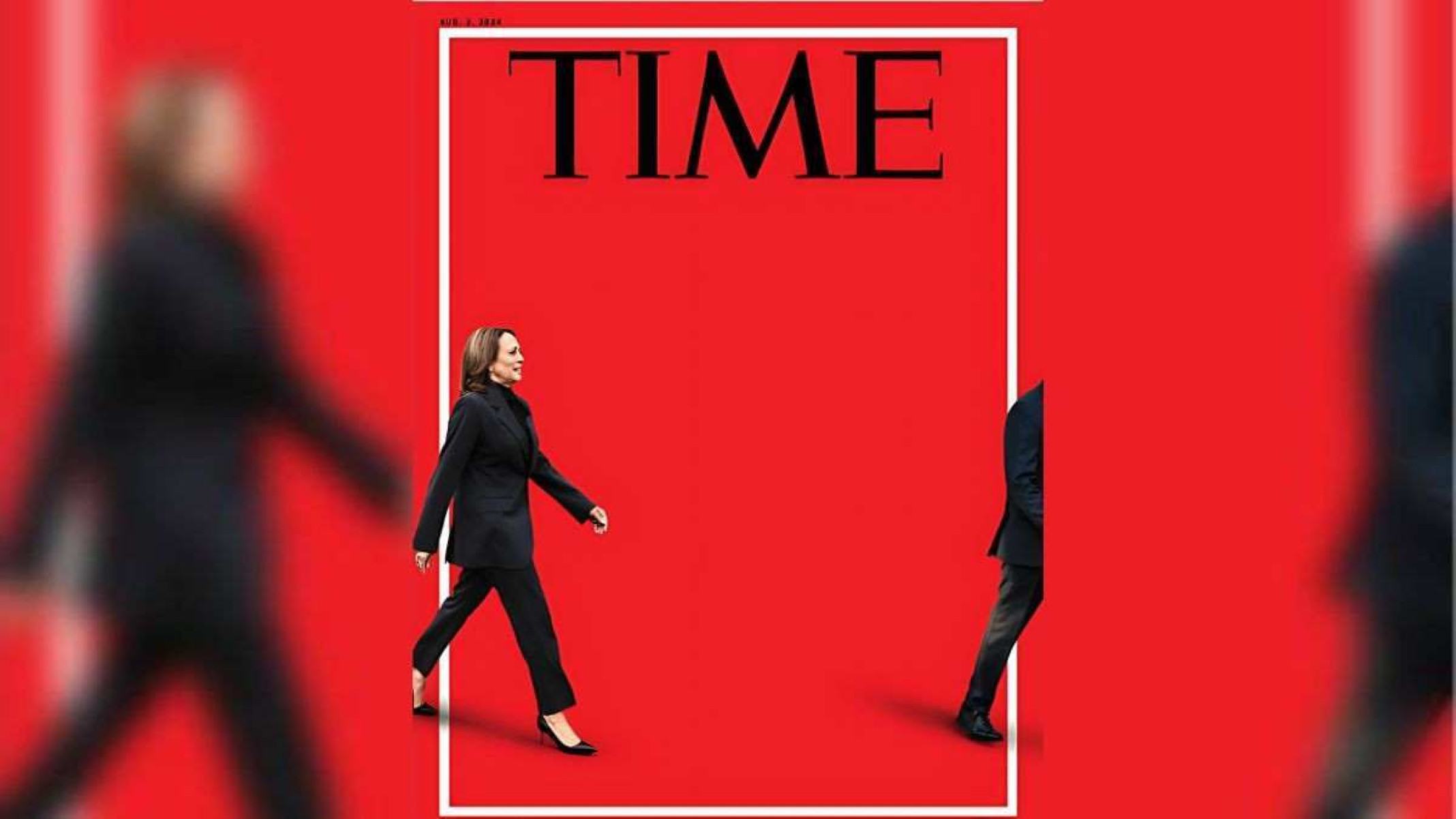 Revista Time já coloca Kamala substituindo Biden na disputa eleitoral