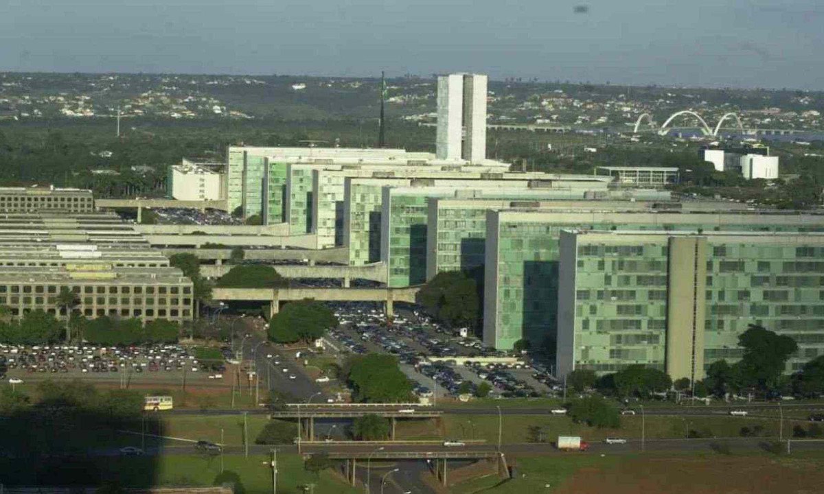 Esplanada dos Ministérios, Brasília. -  (crédito: Marcello Casal Jr/Agência Brasil)