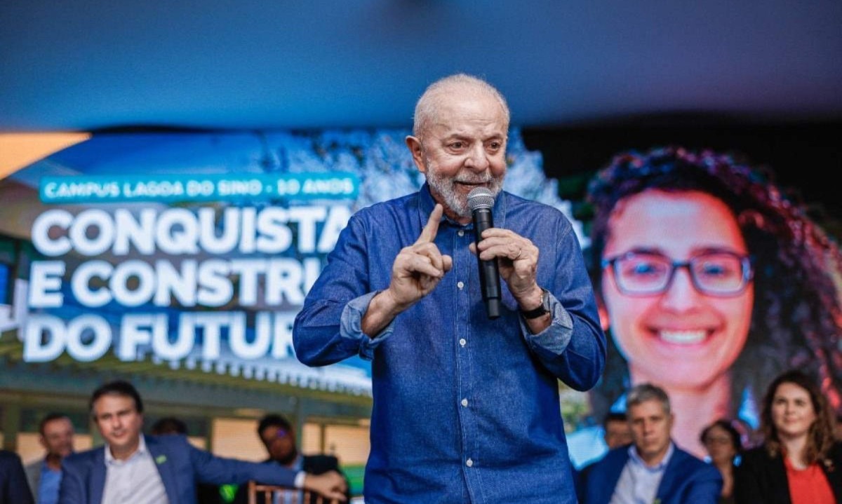 Presidente Luiz Inácio Lula da Silva esteve em evento em campus da UFSCar no interior de São Paulo -  (crédito: Ricardo Stuckert / PR)