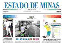 Capa impressa do Estado de Minas de 24/7/2024