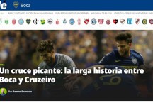 Cruzeiro x Boca Juniors: jornal Olé classifica confronto como ‘picante’