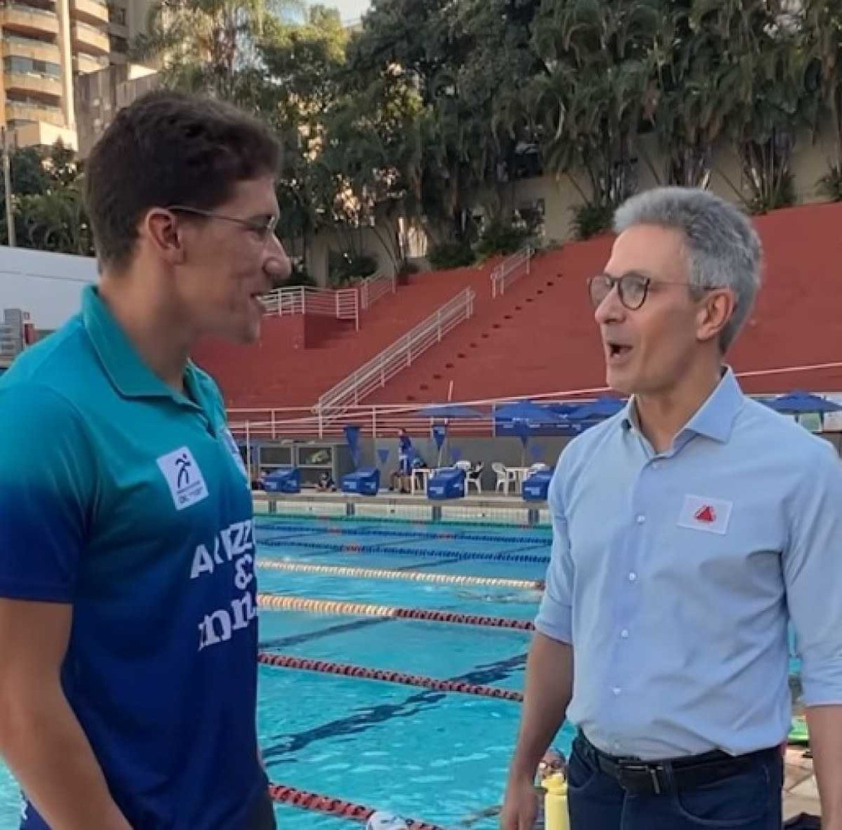 Zema promete: 'A cada medalha conquistada, um treino na piscina gelada'