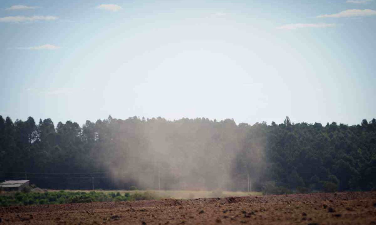 Em área preparada para plantação na zona rural de João Pinheiro, a lembrança do subtítulo do livro: 