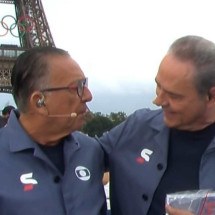 Redes reagem a Galvão e Luis Roberto juntos na abertura da Olimpíada 2024 - Reprodução/TV Globo