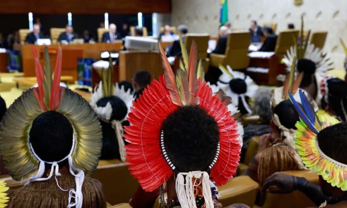 Demarcação foi aprovada no Congresso, após ser rejeitada pela Corte -  (crédito: Andressa Anholete/SCO/STF)