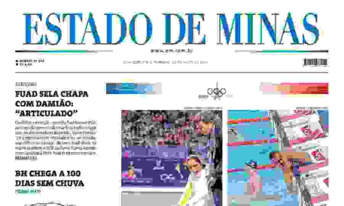  ESTADO DE MINAS -  (crédito: CAPA DO ESTADO DE MINAS)