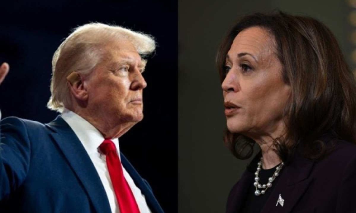 Donald Trump e Kamala Harris  -  (crédito: Getty Images via AFP)