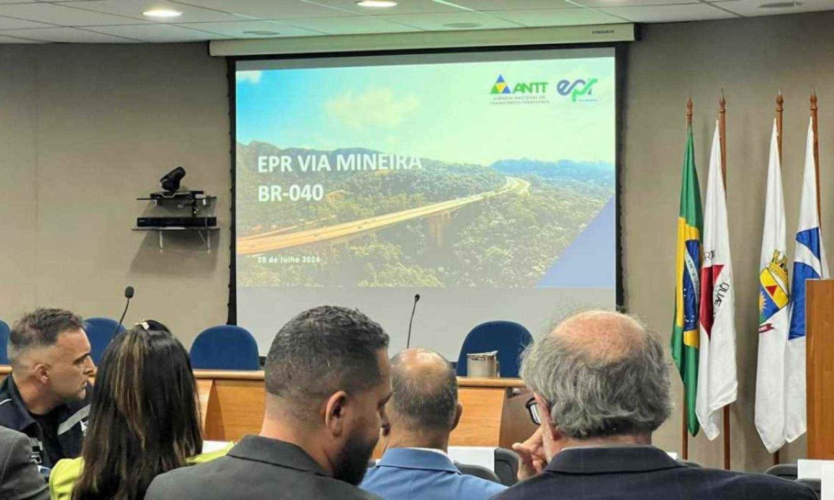 ANTT e EPR Via Mineira apresentam às instituições de Minas Gerais o projeto de concessão da BR-040/MG, entre Belo Horizonte e Juiz de Fora -  (crédito: Edésio ferreira/EM/DA Press)