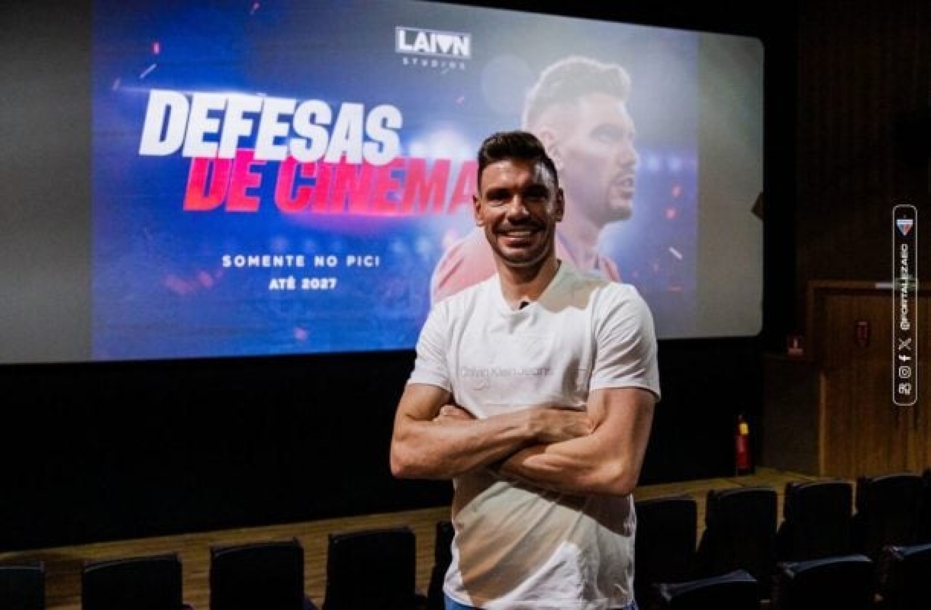 Em acerto de renovação, Fortaleza leva João Ricardo ao cinema Em acerto de renovação, Fortaleza leva João Ricardo ao cinema