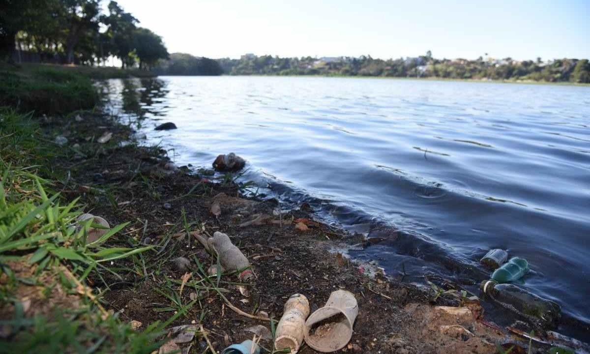 Grupo de Trabalho instituído pelo TCEMG irá assinar convênio para pensar em ações para despoluir a Lagoa da Pampulha -  (crédito: Gladyston Rodrigues/EM/D.A. Press)