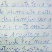 ‘Isso é um pedido de socorro’: detentos relatam maus-tratos em carta  - Imagem cedida ao Estado de Minas