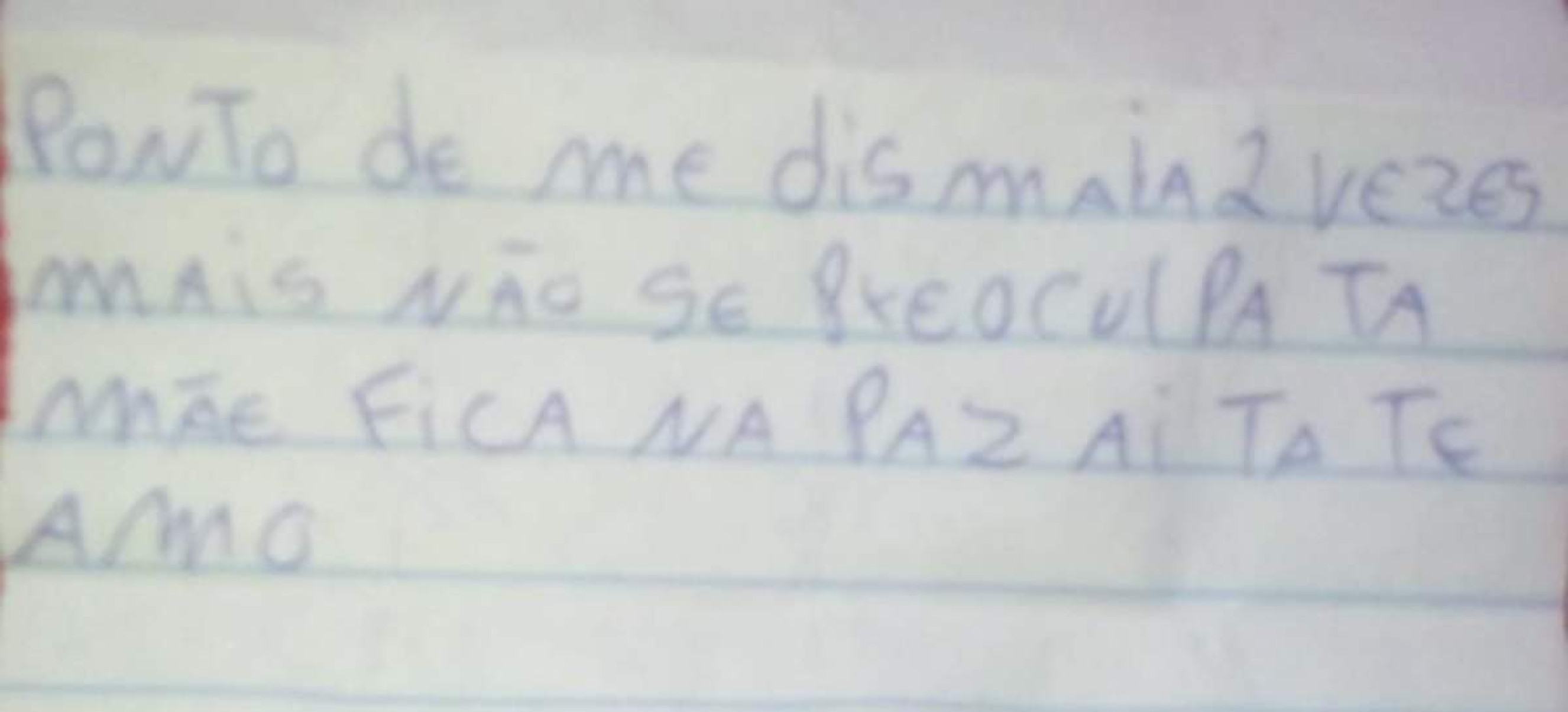 Detento do Complexo Penitenciário de Ponte Nova manda carta á mãe contando que foi agredido fisicamente até desmaiar