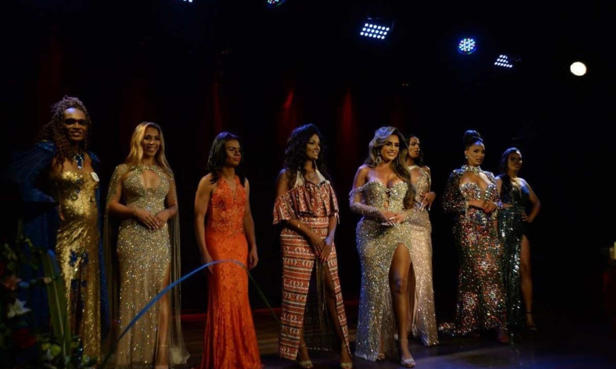 Ao todo oito candidatas, de variados municípios mineiros, disputaram o título de Miss Trans BH -  (crédito: Credito: Túlio Santos/EM/D.A.Press. Brasil. Belo Horizonte - MG.)