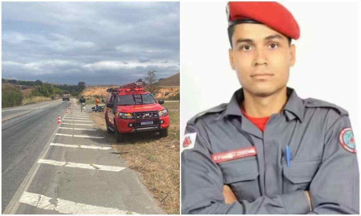 Identificado como Patrick Leonardo, de 30 anos, soldado da corporação estava lotado em Vespasiano, na Grande BH -  (crédito: Corpo de Bombeiros/Redes sociais)