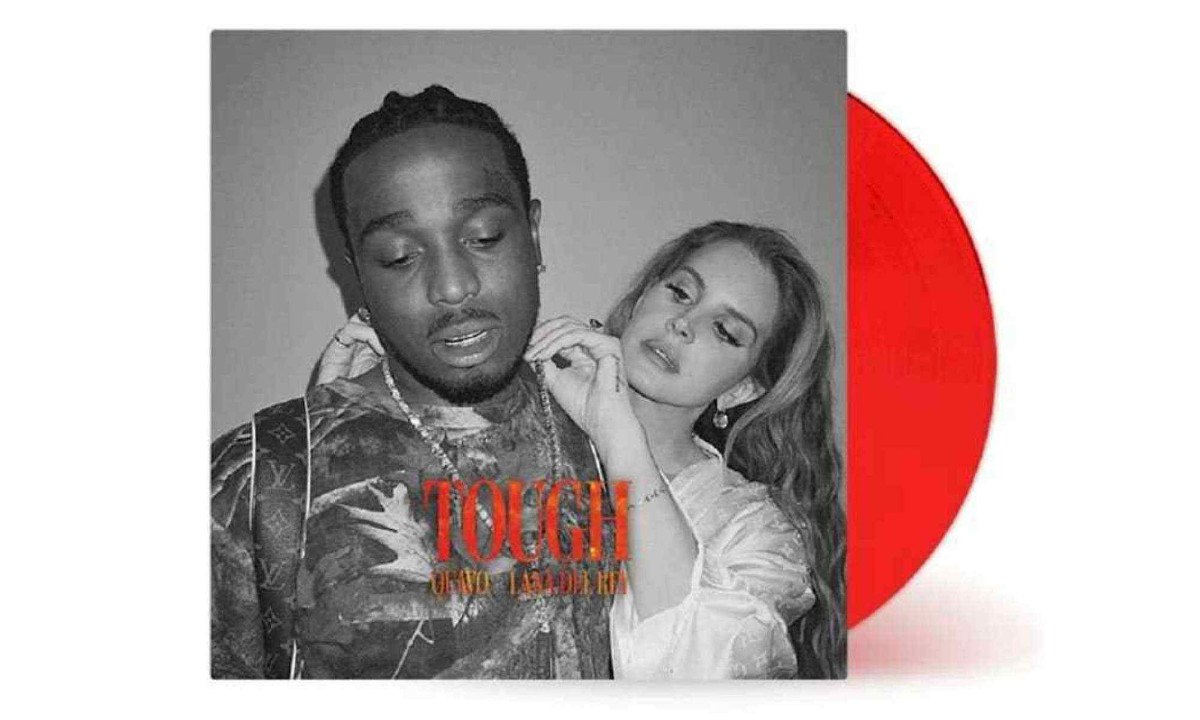 Lana Del Rey lança com Quavo o single vinil vermelho de 'Tough' -  (crédito: Universal Music / Motown Records)